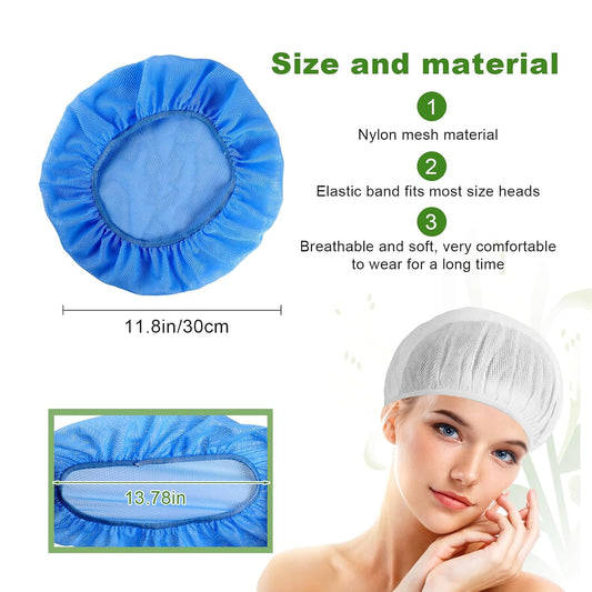 4 PCS Hairnets for Women Sleeping Sleep Cap Bonnet Mesh Hair Wraps