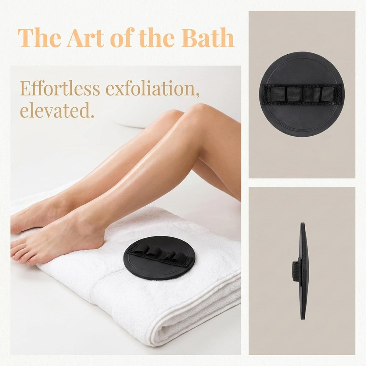 Exfoliating Body Scrub Pad with Non-Slip Hand Strap