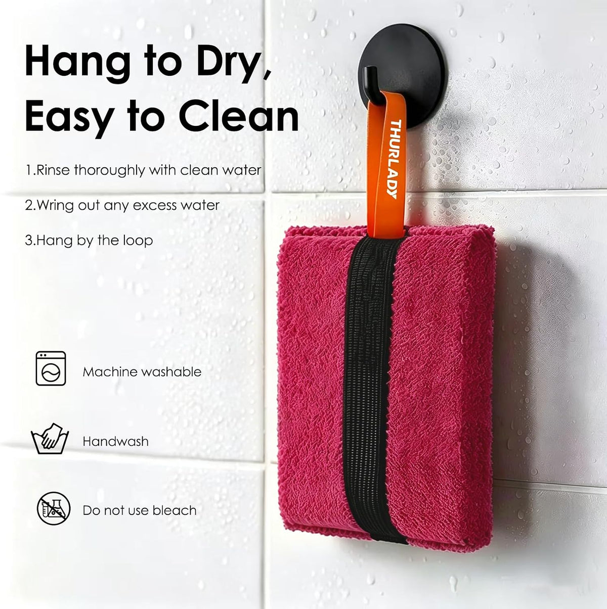 Exfoliating Body Scrubber, Rough Body Scrubber Exfoliator, 2 Pack