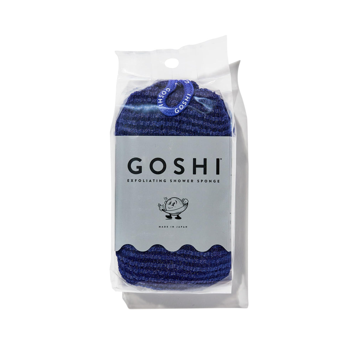 Goshi Exfoliating Shower Sponge- Grey, Rapid-Drying, Rip Resistant