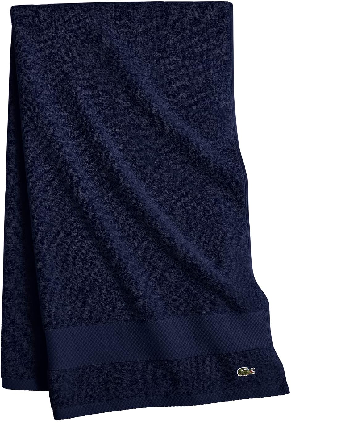 Lacoste Heritage 100% Supima Cotton Bath Towel 30" x 54", Navy