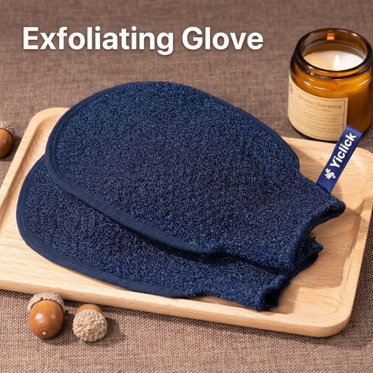Exfoliating Mitt, Exfoliating Glove, Body Scrubber Exfoliator, 2 Pack