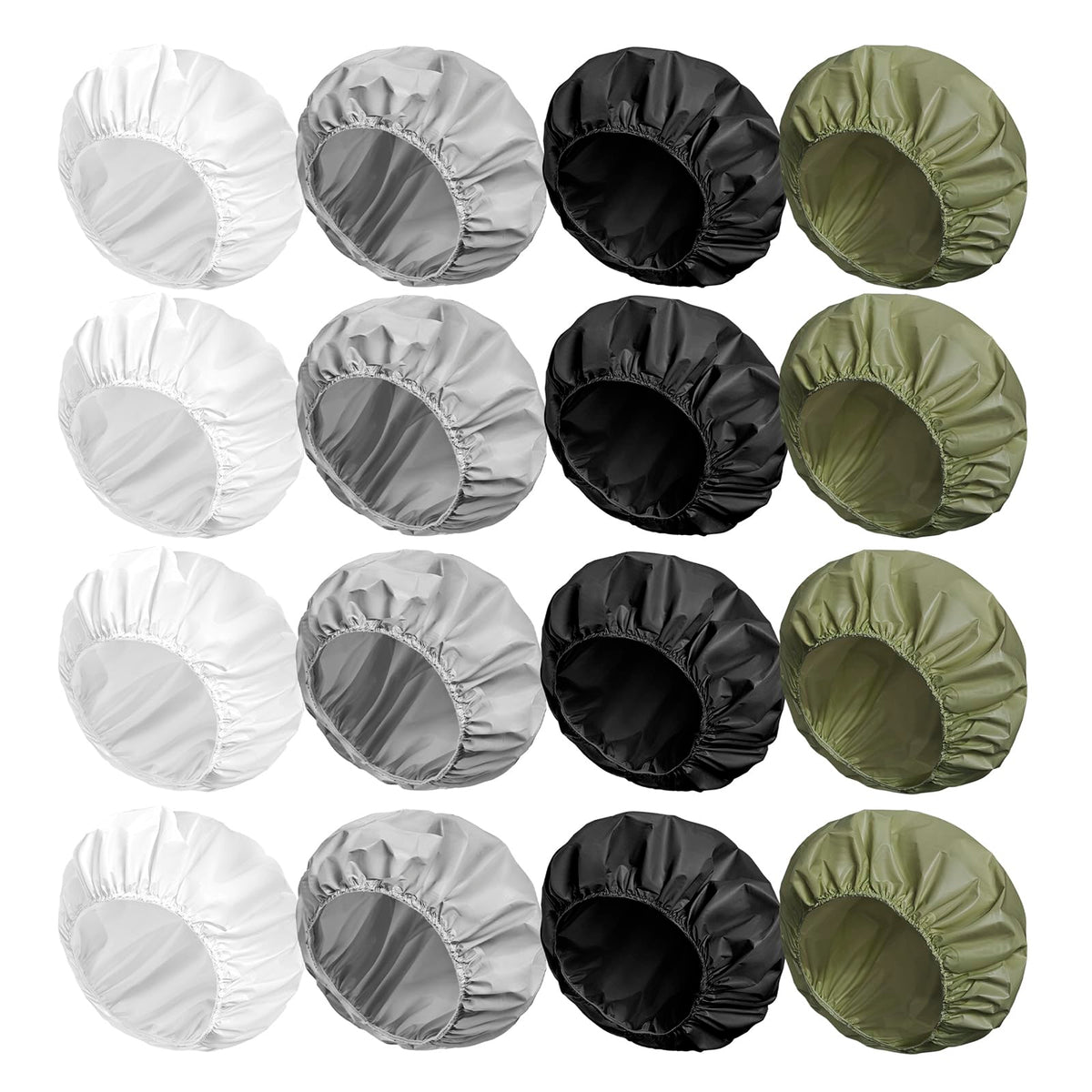 6 PCS Shower Capsfor Women, Reusable Waterproof Bath Caps