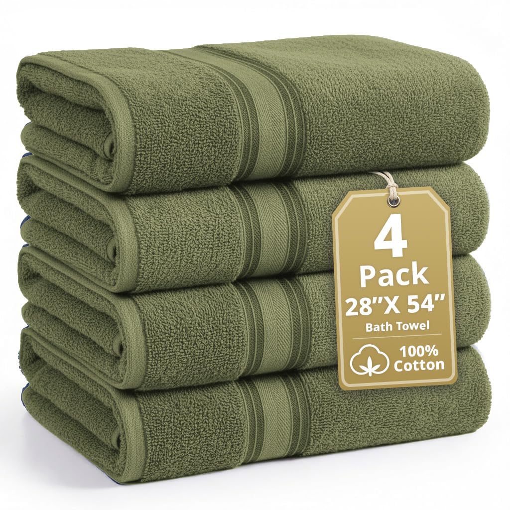 LANE LINEN Bath Towel Set 100% Cotton 18 Piece Soft Absorbent - Grey