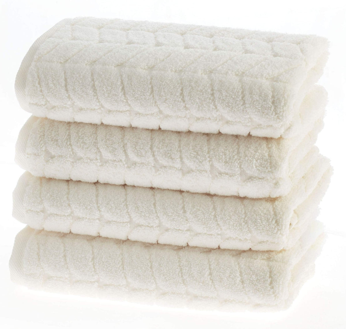 BAGNO MILANO Turkish Cotton Hand & Bath Towels - Plush, Ultra Absorbent Set (Cream, 2 pcs Bath Towel Set)