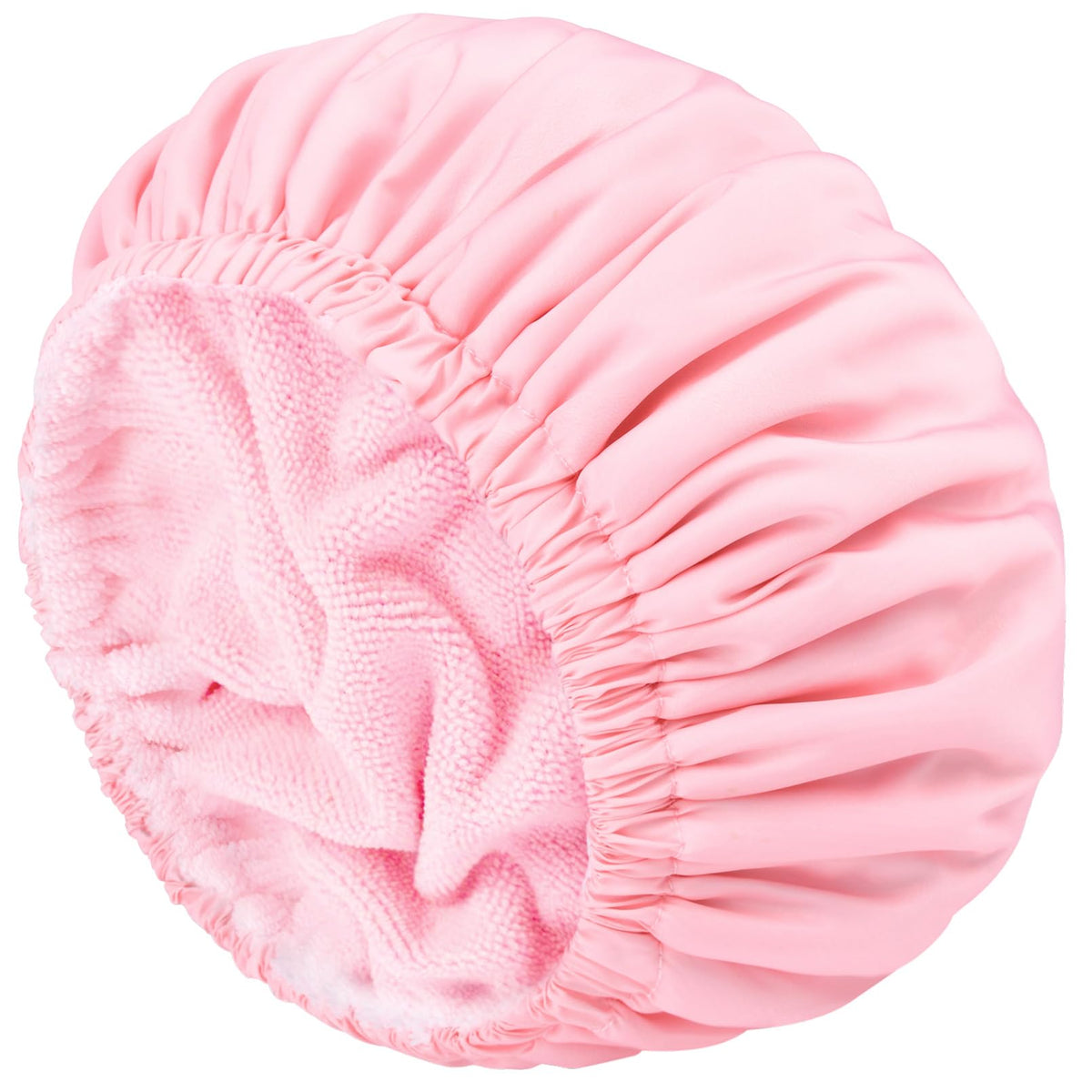 Shower Cap for Women Terry Lined Bee Bath Cap Large Reusable Waterproof Elastic Band Beekeeper Shower Caps for Long Thick Hair Soft Bath Shower Hair Caps
