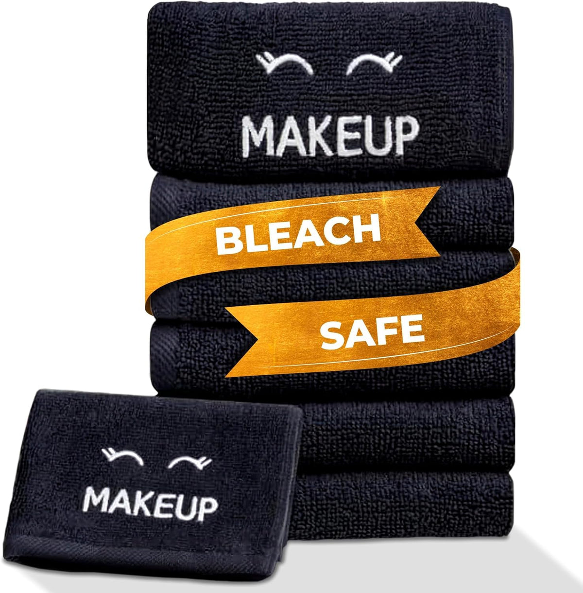 White Bath Towel Set of 6 - 100% Cotton Highly Absorbent Towels for Bathroom, 2 Luxury Bath Towels 650GSM, 2 Hand Towels, 2 Washcloths
