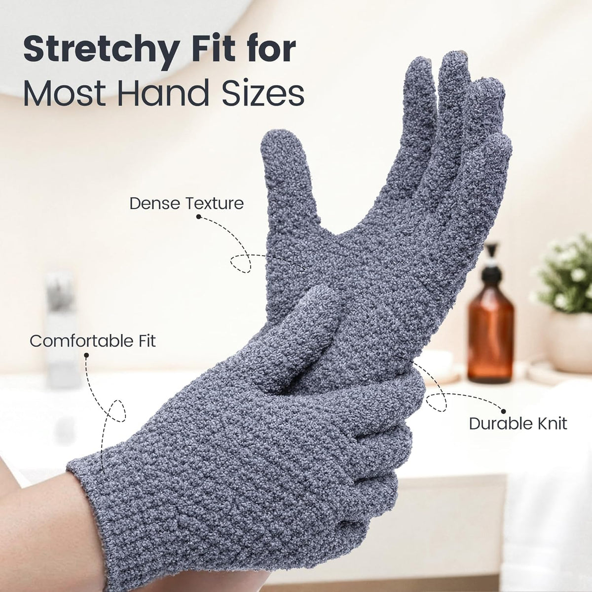 Yiclick 12Pcs Heavy Exfoliating Gloves, Body Scrub Glove For Shower Bath, Body Scrub Exfoliator, Exfoliating Body Scrubber for Bath Shower Exfoliation, Exfoliate Sponge Loofah Washcloth Mitt Men Women