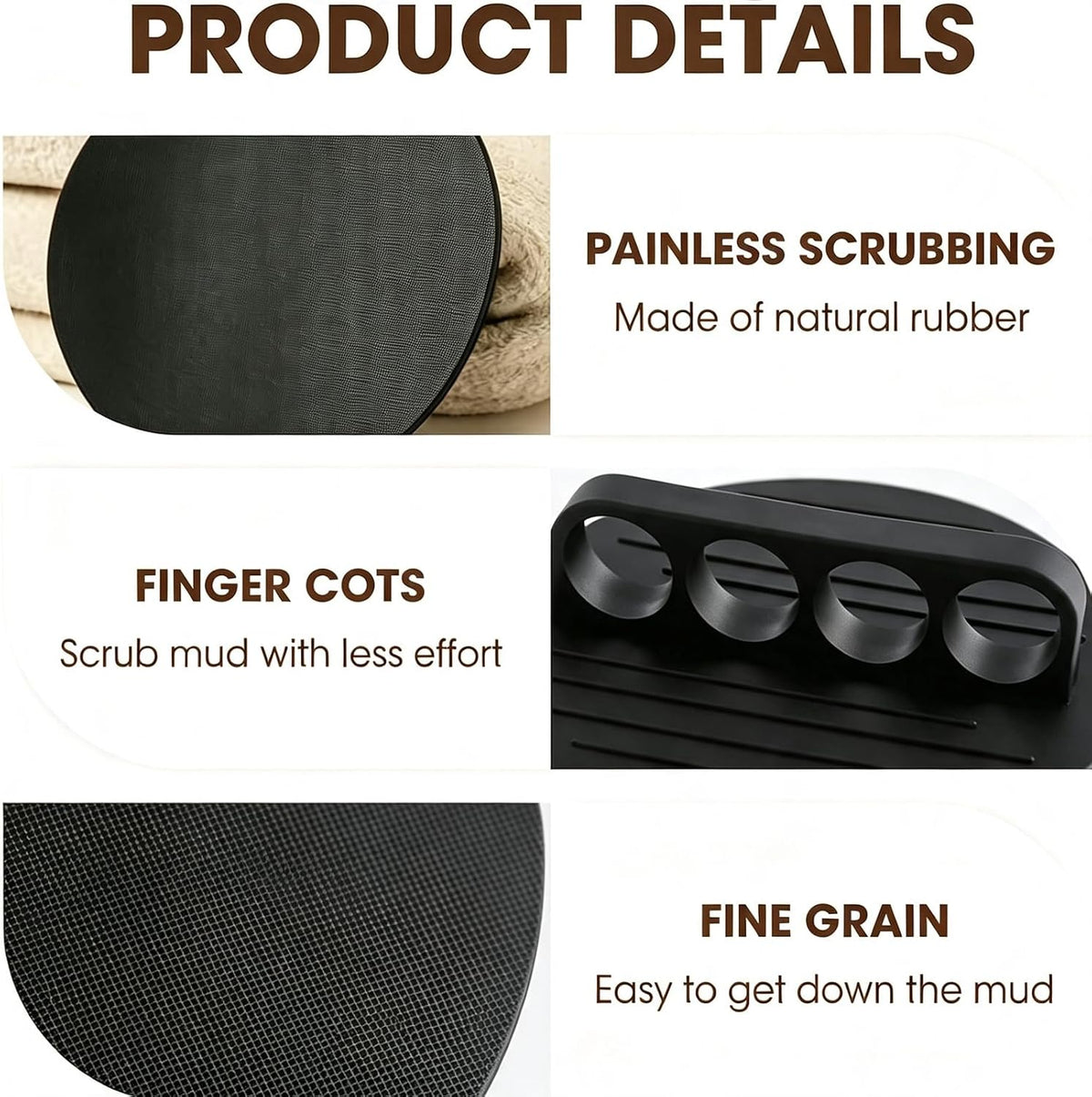 2PCS Soft Rubber Shower Scrubber, 2026 Upgraded Gentle Exfoliating Bath Glove, Deep Cleansing Shower and Bath Tool, for Massage and Removing Dead Skin, for All Skin Types