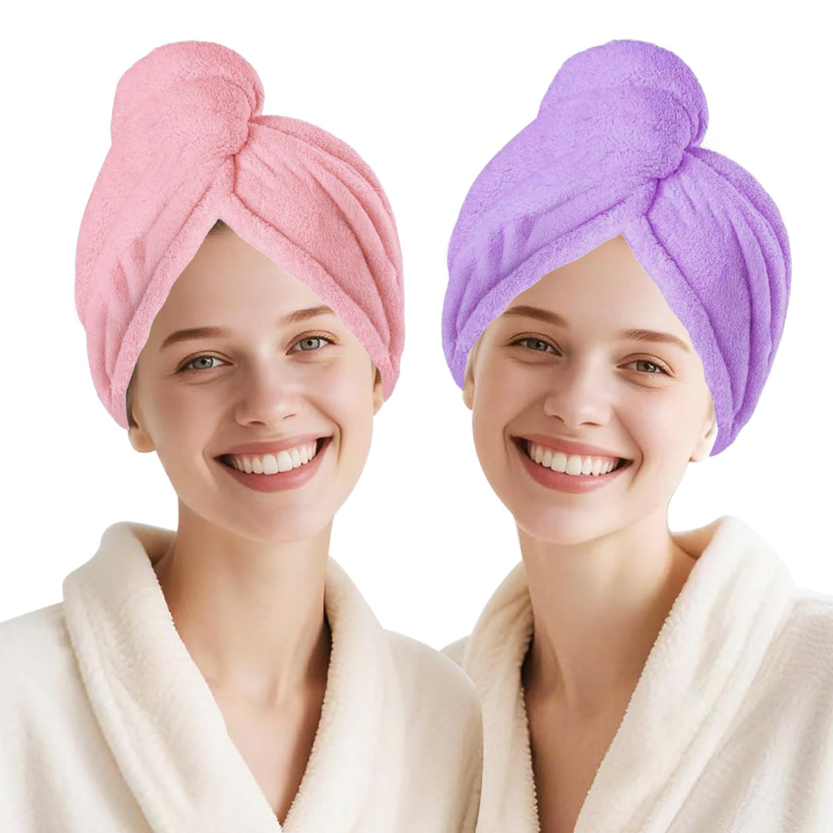 Microfiber Hair Drying Towel Wrap,Hair Turbans Towel for Wet Hair