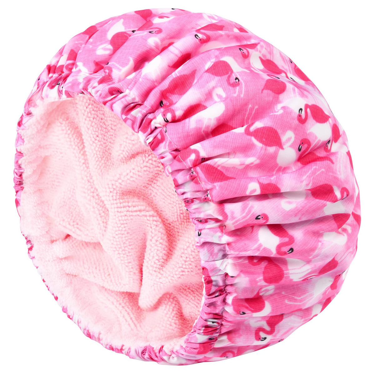 Shower Cap for Women Terry Lined Bee Bath Cap Large Reusable Waterproof Elastic Band Beekeeper Shower Caps for Long Thick Hair Soft Bath Shower Hair Caps