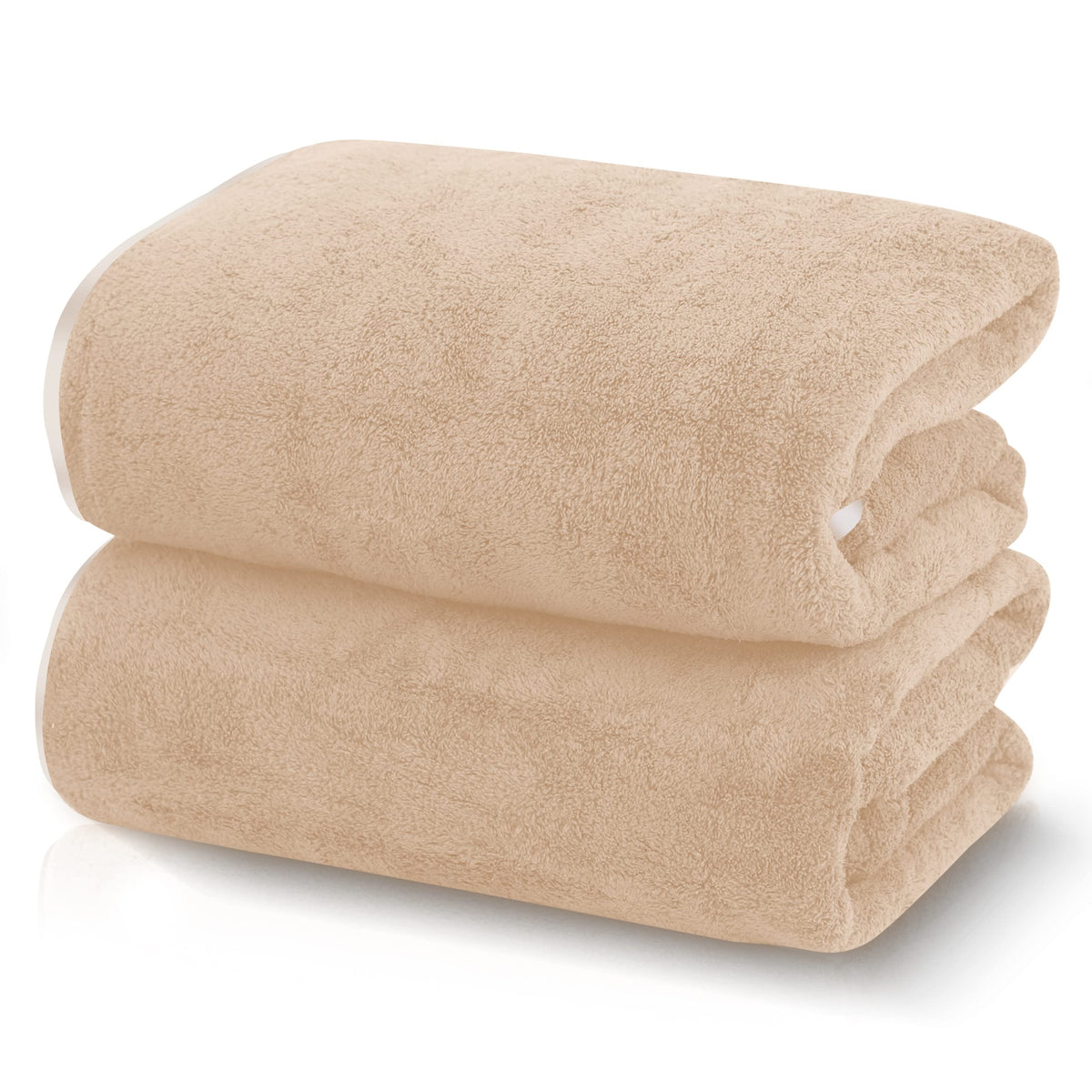 TENSTARS Luxury Silk Hemming Towel Set - Light Thin Quick Drying - 2 Bath Towels 2 Hand Towels 2 Washcloths - Ultra Soft Microfiber, for Bath Fitness, Sports, Yoga, Travel (Dark Grey 6 Pieces)