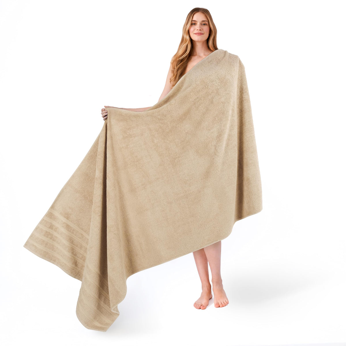 American Soft Linen 100% Cotton Luxury Turkish Towels, 4 PC Bath Towel Set