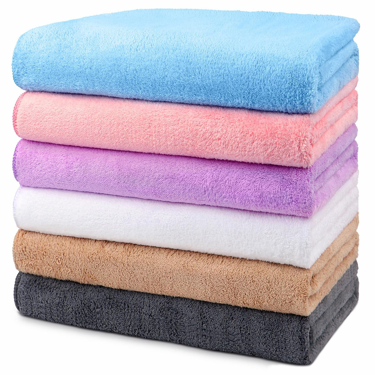 Orighty Bath Towels, Soft Feel Bath Towel, 2 Pack (27'' x 54'')