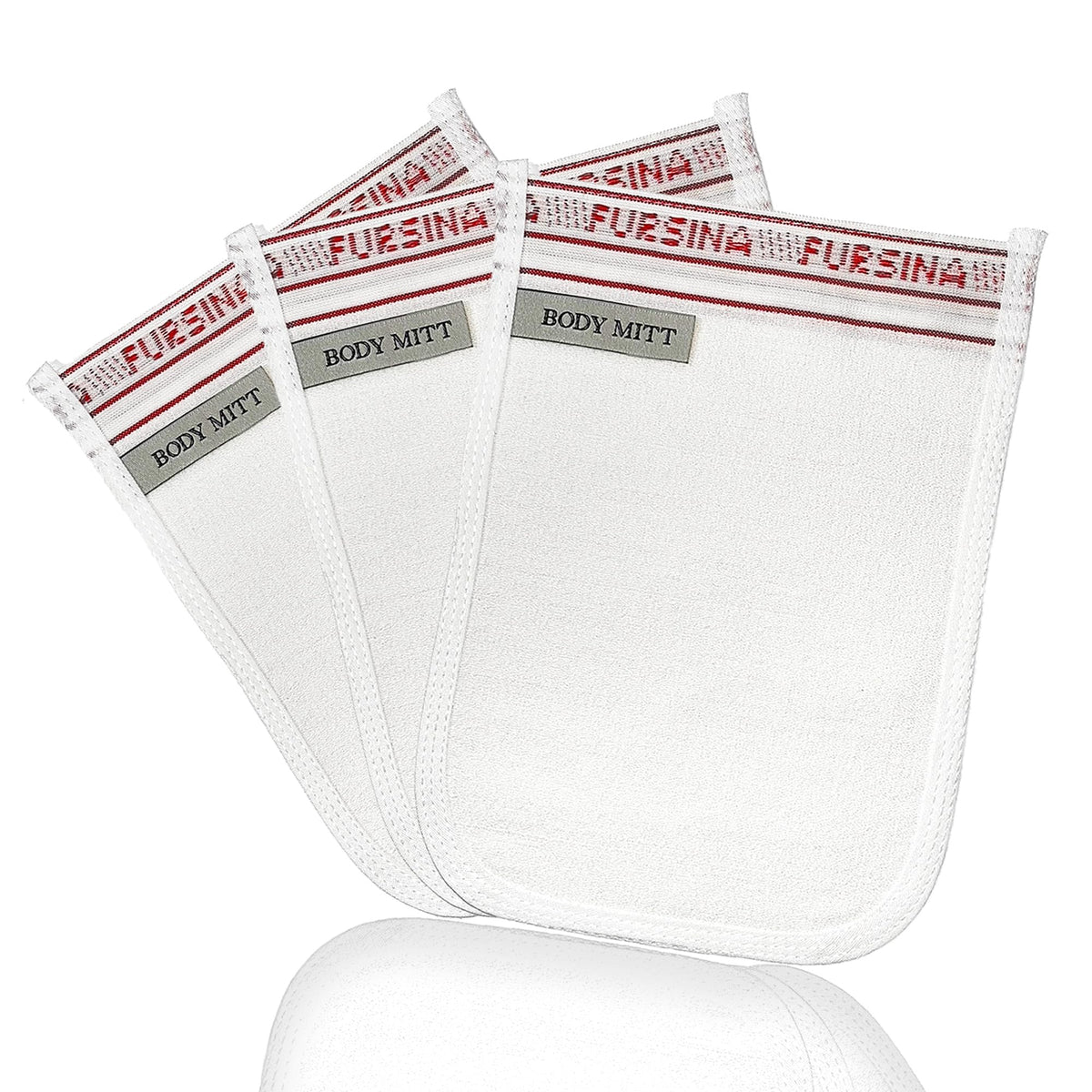 Exfoliating Glove (2 PCS) - Turkish Hammam Mitt for Bath, Exfoliating Body Scrubber Mitt, Dead & Dry Skin Remover for Body, Great for Spray Tan Removal, Smooth Skin Surface