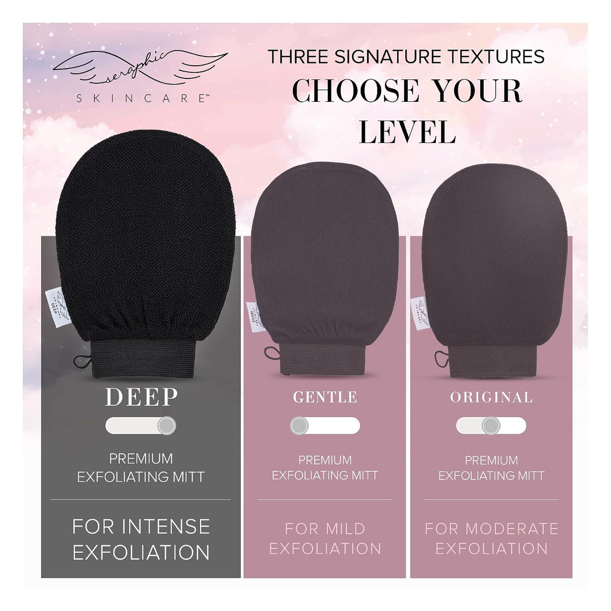 Deep Exfoliating Glove for Body 1pc - Exfoliating Body Scrubber for Shower