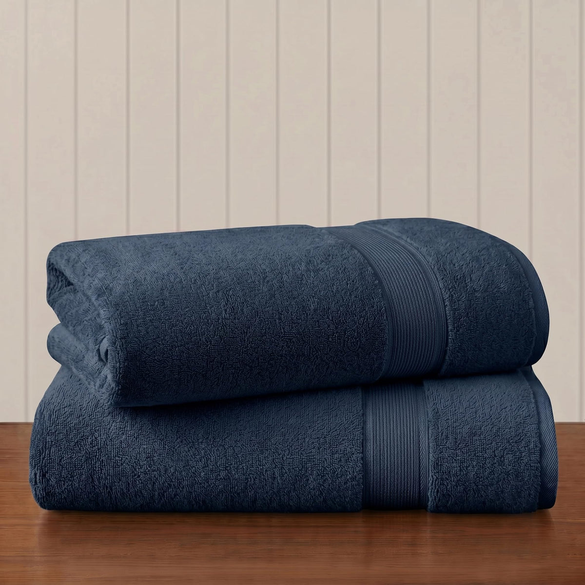 Madison Park 800GSM 100% Cotton Bathroom Bath Towel Set of 8, Cream
