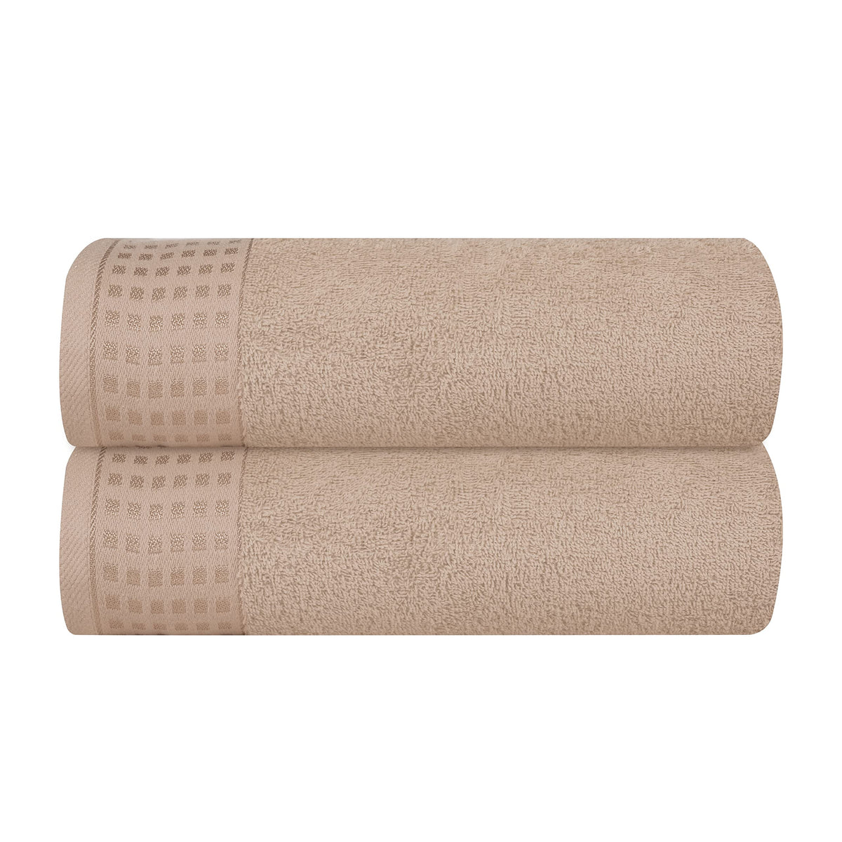GLAMBURG 100% Cotton 2 Pack Oversized Bath Towel Set 28x55 Inches, Ultra Soft Highly Absorbant Compact Quickdry & Lightweight Large Bath Towels, Ideal for Gym Travel Camp Pool - Black