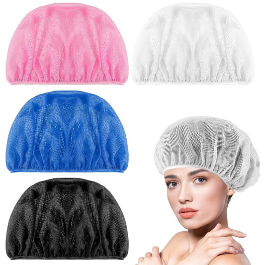 4 PCS Hairnets for Women Sleeping Sleep Cap Bonnet Mesh Hair Wraps