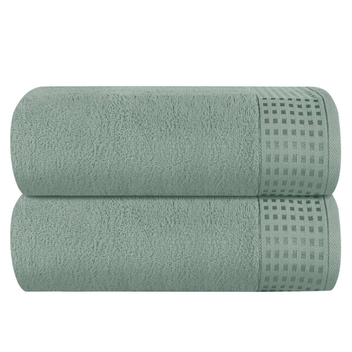 GLAMBURG 100% Cotton 2 Pack Oversized Bath Towel Set 28x55 Inches, Ultra Soft Highly Absorbant Compact Quickdry & Lightweight Large Bath Towels, Ideal for Gym Travel Camp Pool - Black