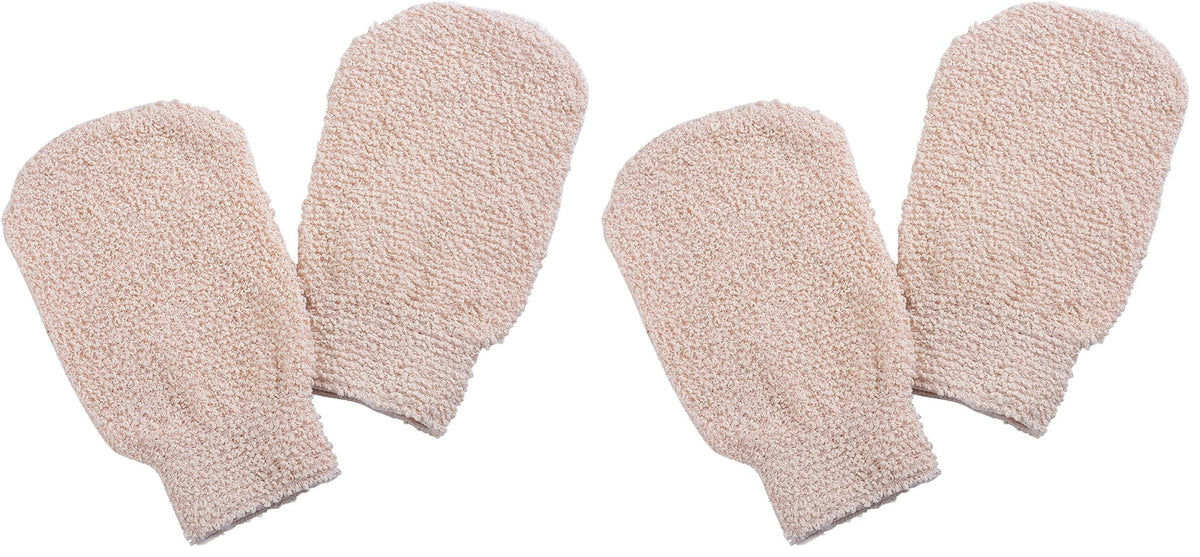 Bath Shower Gloves- Elastic Bath Mitts for Deep Cleansing & Gentle Exfoliation- Machine Washable (2 packs)