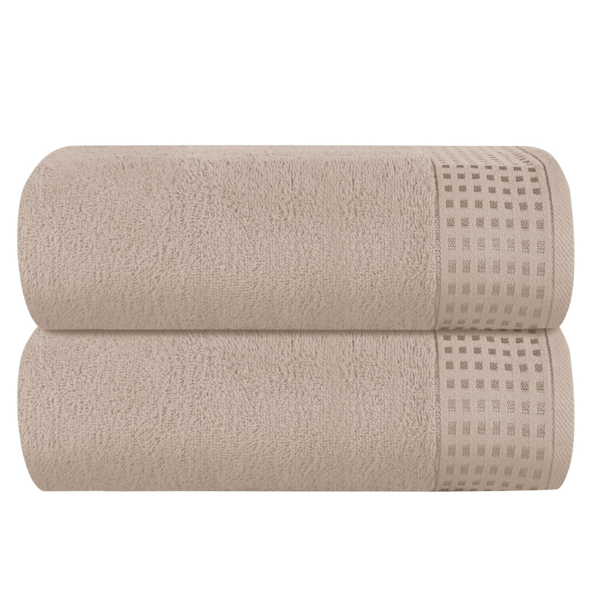 GLAMBURG 100% Cotton 2 Pack Oversized Bath Towel Set 28x55 Inches, Ultra Soft Highly Absorbant Compact Quickdry & Lightweight Large Bath Towels, Ideal for Gym Travel Camp Pool - Black