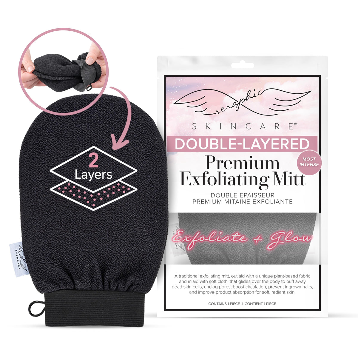 Deep Exfoliating Glove for Body 1pc - Exfoliating Body Scrubber for Shower