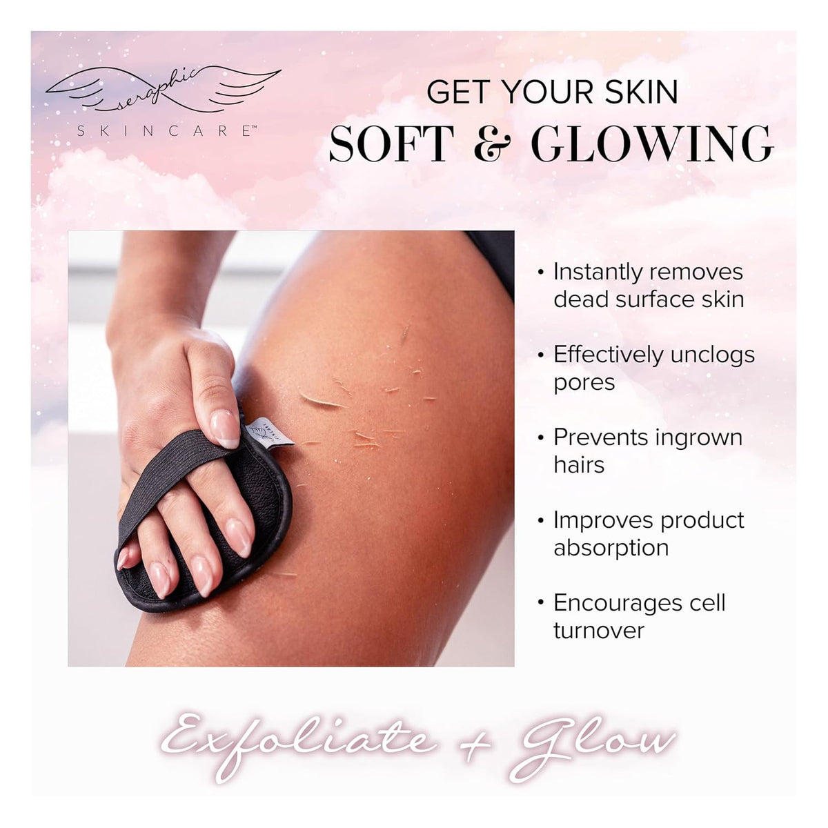 Bikini Buffer Scrub Mitt for Women, Ingrown Hair & Razor Bumps Treatment