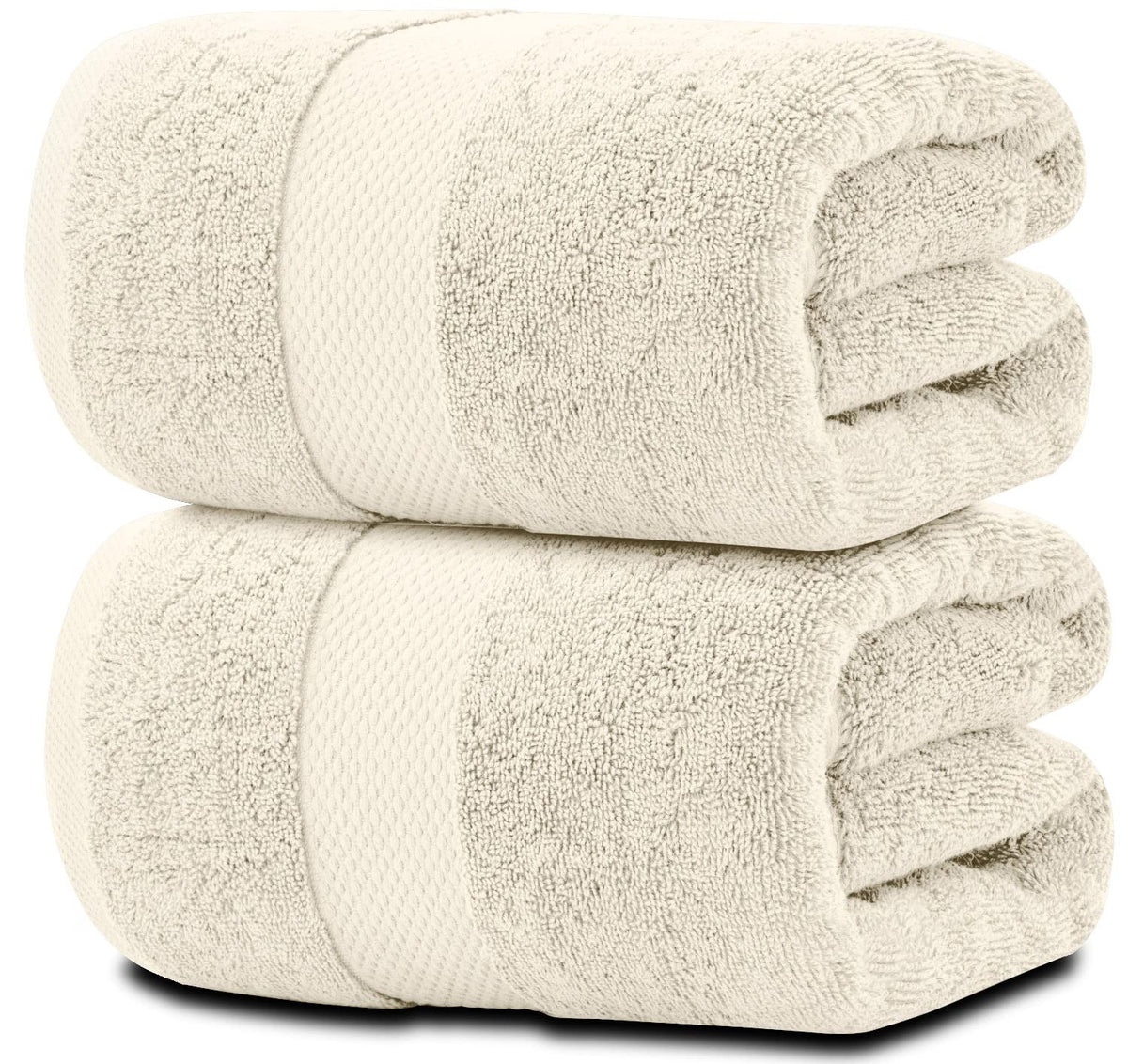White Classic Luxury White Bath Sheets 2 Pack - Extra Large 35x70, 700 GSM