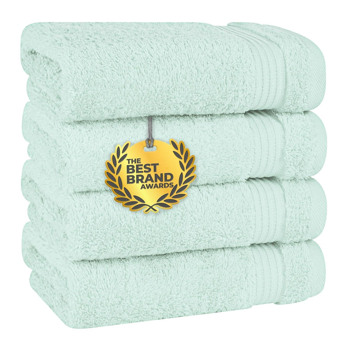 Cotton Paradise 100% Cotton Turkish Towel Set, Soft Absorbent Quick Dry, 6 Piece Towel Set, Beige