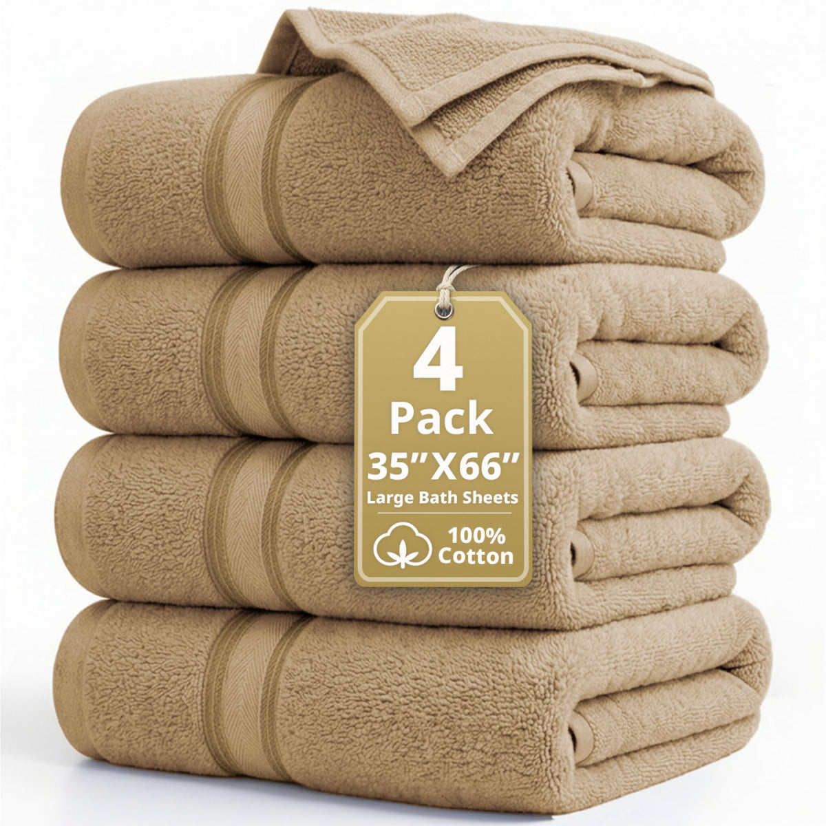 LANE LINEN Bath Towel Set 100% Cotton 18 Piece Soft Absorbent - Grey