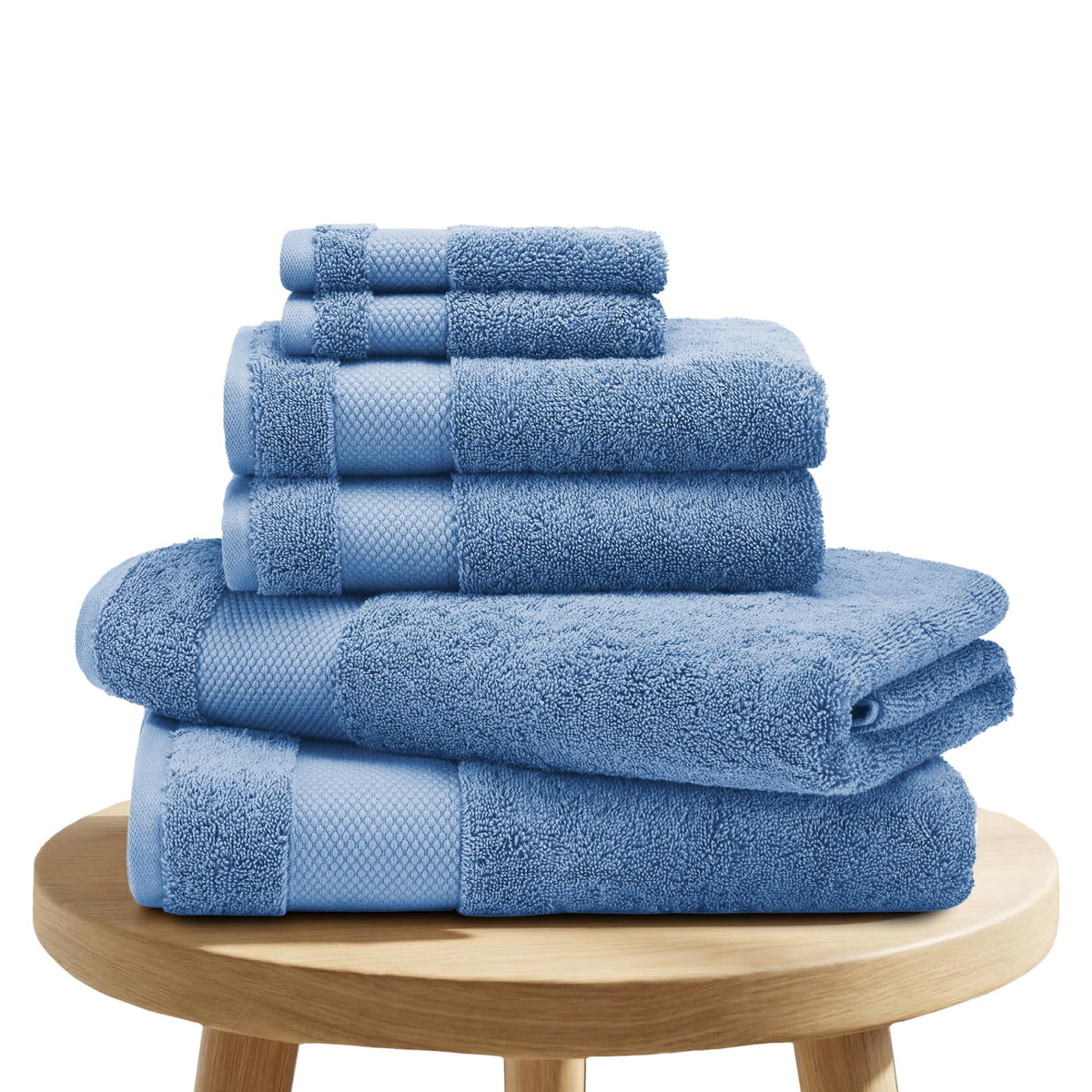 BIOWEAVES 100% Organic Cotton 700 GSM Plush Bath Towels 30" x 58" GOTS Certified - White, Pack of 2