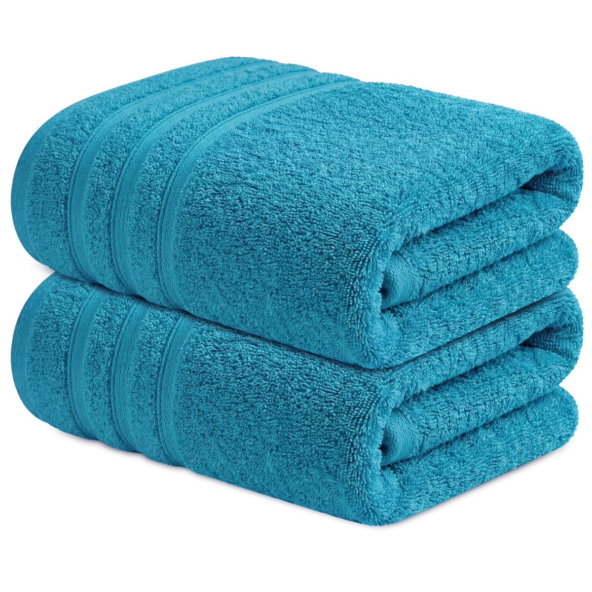 Infinitee Xclusives 100% Ring-Spun Cotton Bath Towels for Bathroom - Pack 2