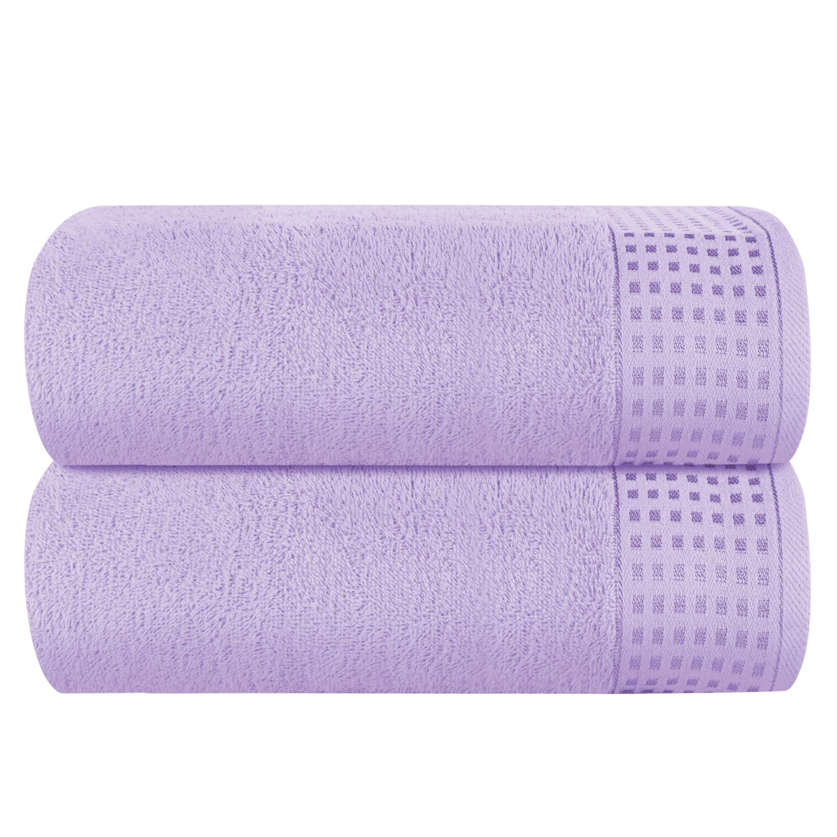 GLAMBURG 100% Cotton 2 Pack Oversized Bath Towel Set 28x55 Inches, Ultra Soft Highly Absorbant Compact Quickdry & Lightweight Large Bath Towels, Ideal for Gym Travel Camp Pool - Black