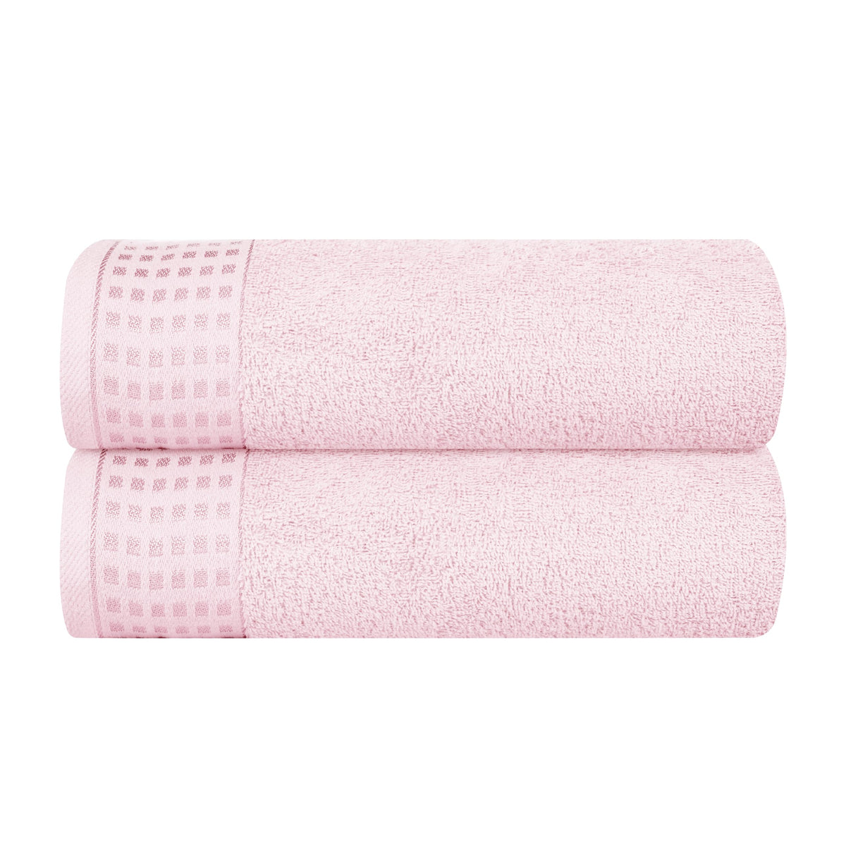 GLAMBURG 100% Cotton 2 Pack Oversized Bath Towel Set 28x55 Inches, Ultra Soft Highly Absorbant Compact Quickdry & Lightweight Large Bath Towels, Ideal for Gym Travel Camp Pool - Black