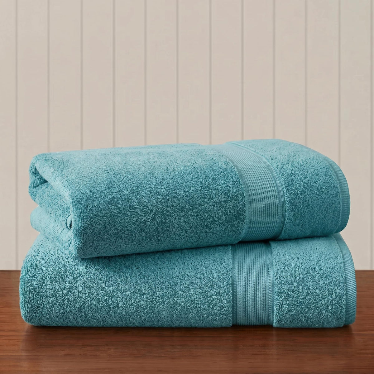 Madison Park 800GSM 100% Cotton Bathroom Bath Towel Set of 8, Cream