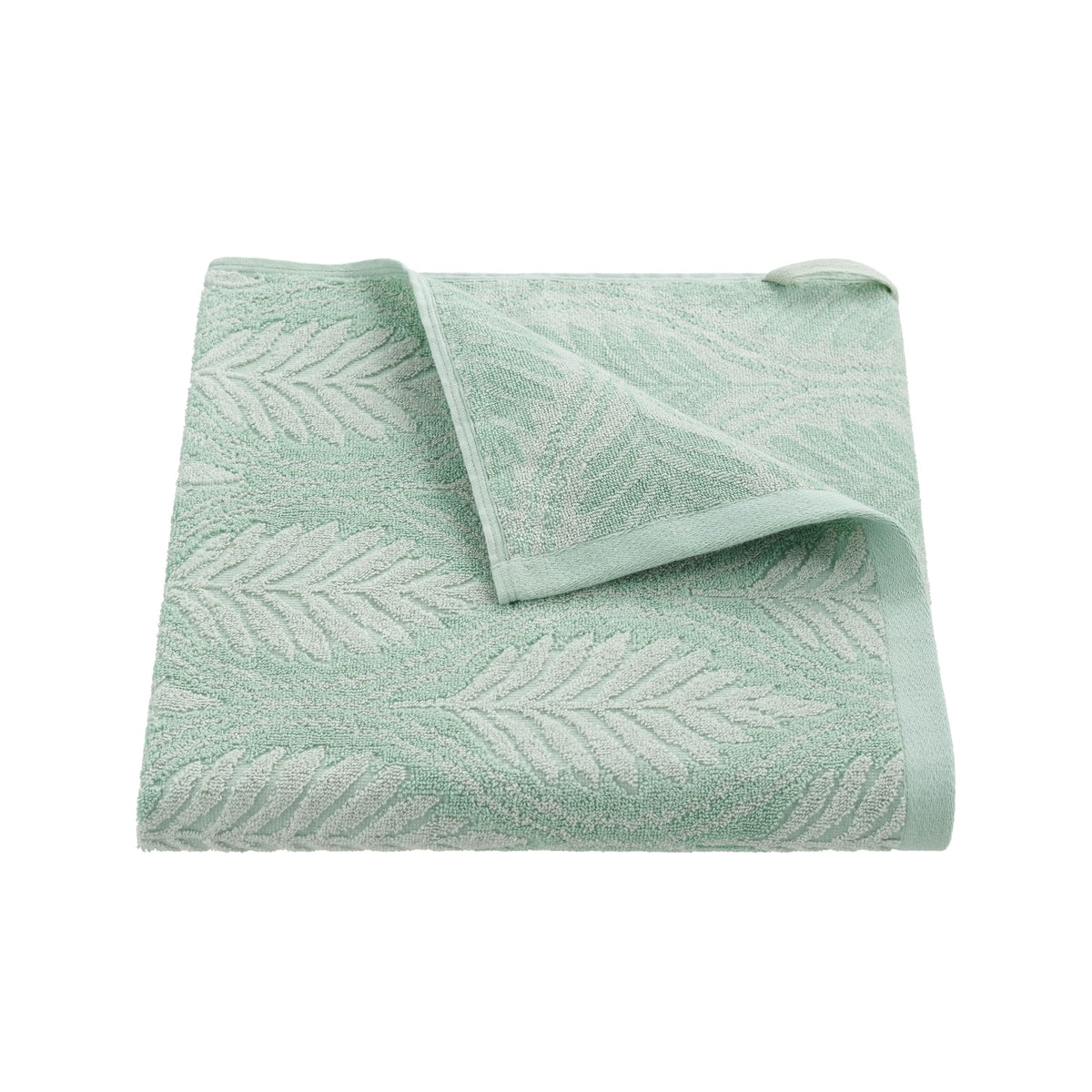Martex Restore Fern Ogee Bath Towel – Soft, Absorbent, Moisture-Wicking and Quick to Dry – Lightweight for Everyday Use – Comfortable Feel with Convenient Loop for Hanging – 30" x 56" – Jade