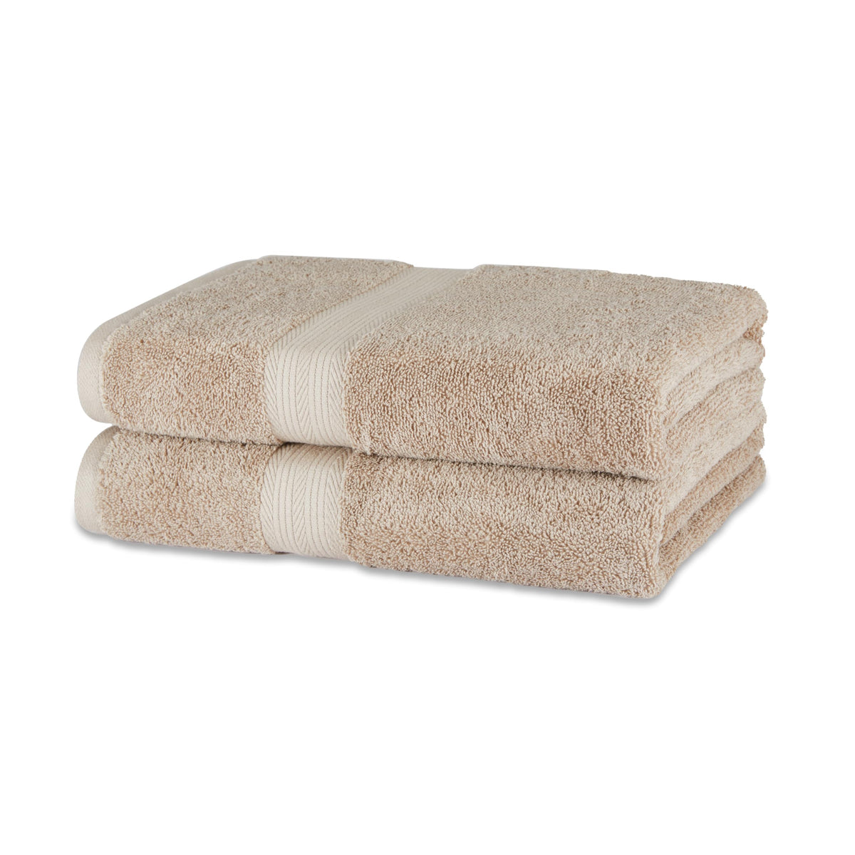 Amazon Basics 6-Piece Highly Absorbent Fade-Resistant Towel Set, 100% Cotton Towels for Bathroom, Soft, 2 Bath Towels, 2 Hand Towels, 2 Washcloths, Black