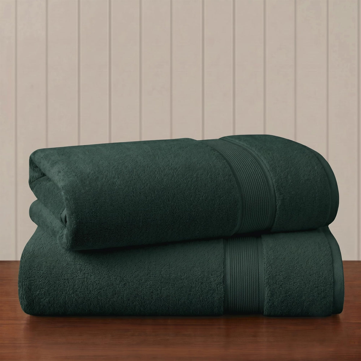 Madison Park 800GSM 100% Cotton Bathroom Bath Towel Set of 8, Cream