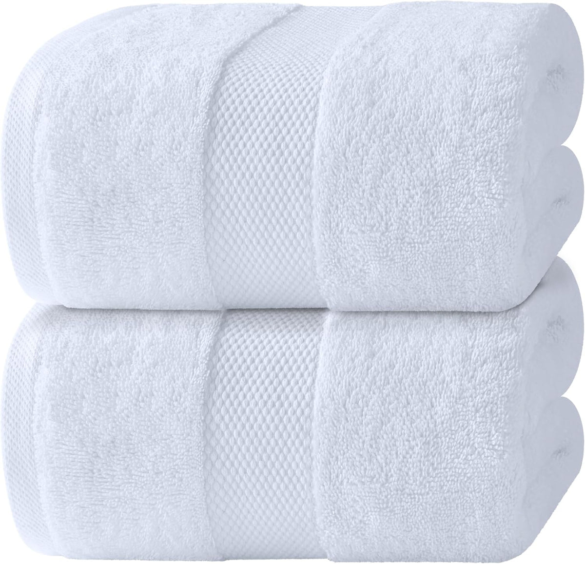 White Classic Luxury White Bath Sheets 2 Pack - Extra Large 35x70, 700 GSM