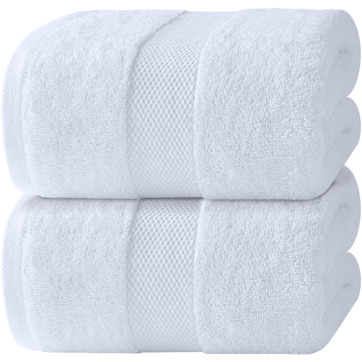 White Classic Luxury White Bath Sheets 2 Pack - Extra Large 35x70, 700 GSM