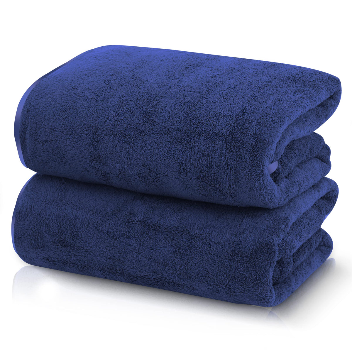 TENSTARS Luxury Silk Hemming Towel Set - Light Thin Quick Drying - 2 Bath Towels 2 Hand Towels 2 Washcloths - Ultra Soft Microfiber, for Bath Fitness, Sports, Yoga, Travel (Dark Grey 6 Pieces)