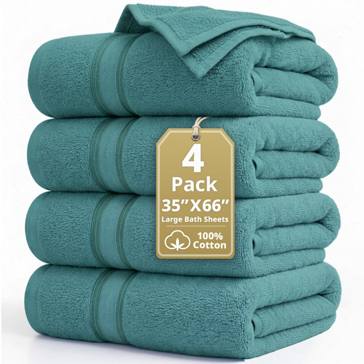 LANE LINEN Bath Towel Set 100% Cotton 18 Piece Soft Absorbent - Grey