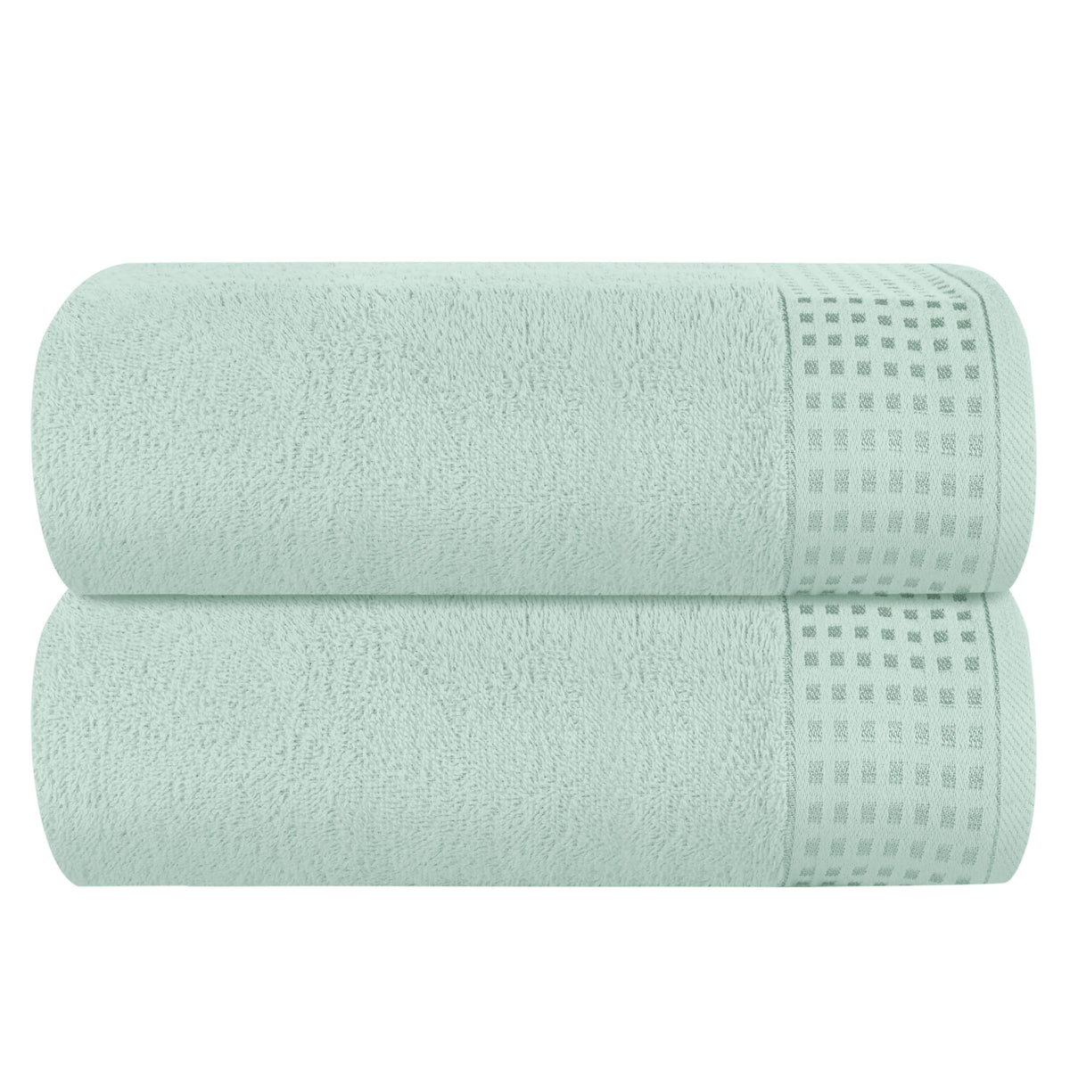 GLAMBURG 100% Cotton 2 Pack Oversized Bath Towel Set 28x55 Inches, Ultra Soft Highly Absorbant Compact Quickdry & Lightweight Large Bath Towels, Ideal for Gym Travel Camp Pool - Black