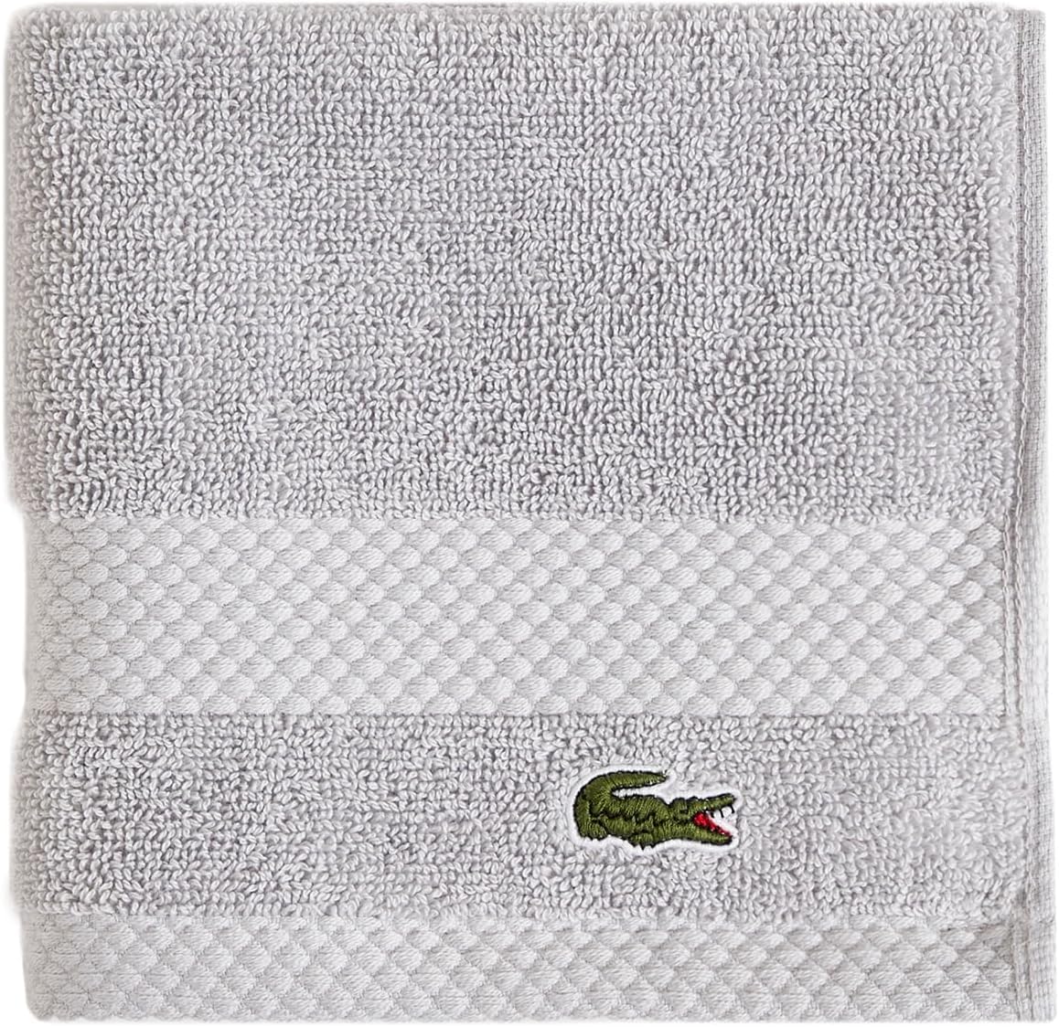 Lacoste Heritage 100% Supima Cotton Bath Towel 30" x 54", White