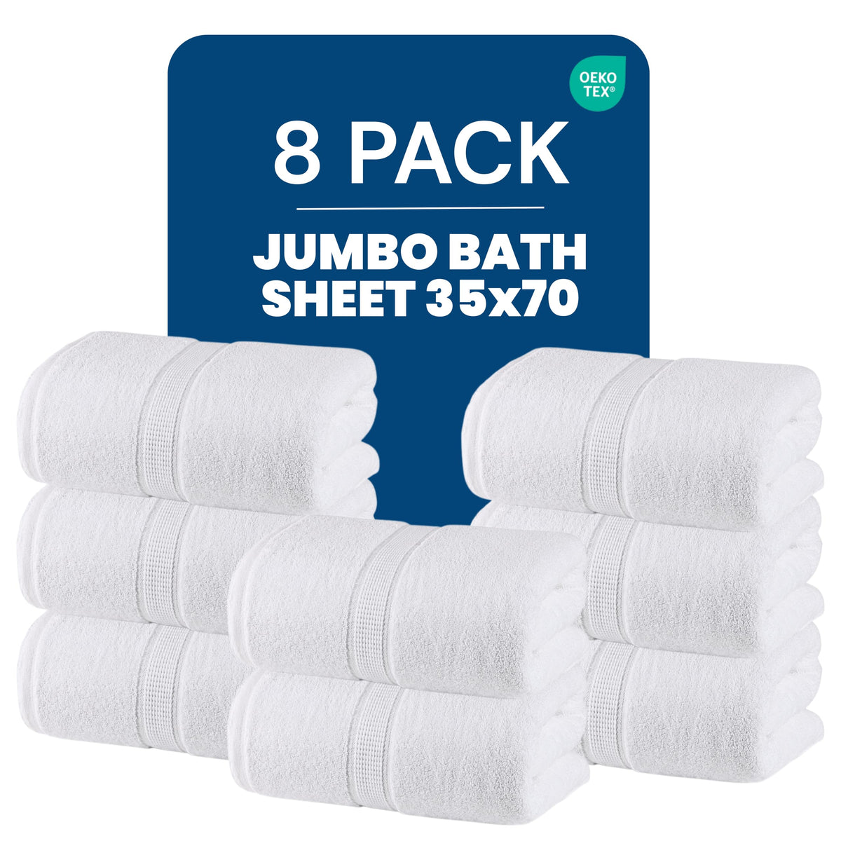 Utopia Towels - Luxurious Jumbo Bath Sheet 2 Piece - 600 GSM (35X70 Inches) 100% Ring Spun Cotton - Highly Absorbent and Quick Dry Extra Large Bath Towel - Super Soft Hotel Quality Towel (Black)