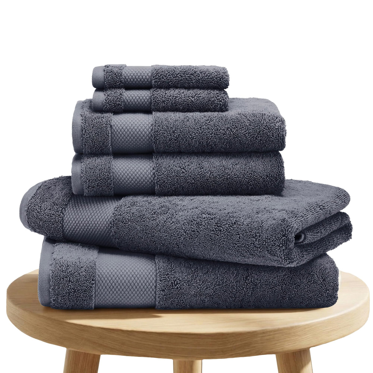 BIOWEAVES 100% Organic Cotton 700 GSM Plush Bath Towels 30" x 58" GOTS Certified - White, Pack of 2