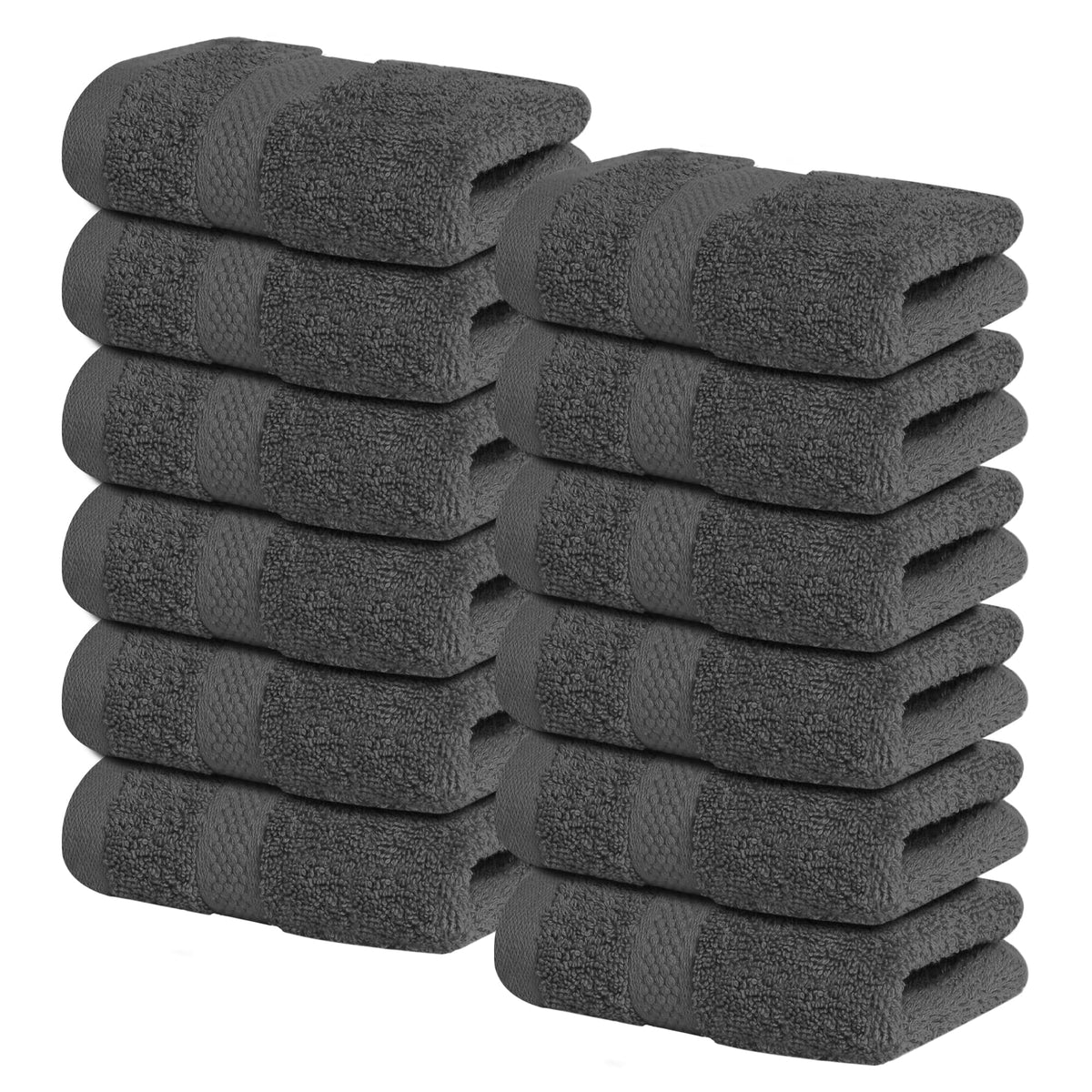 Infinitee Xclusives 100% Ring-Spun Cotton Bath Towels for Bathroom - Pack 4