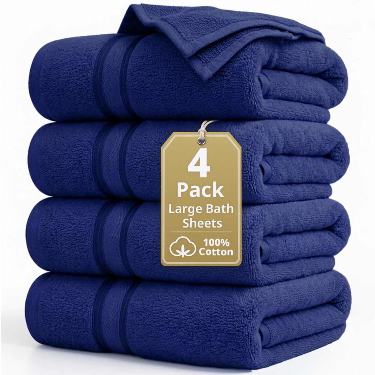 LANE LINEN Bath Towel Set 100% Cotton 18 Piece Soft Absorbent - Grey