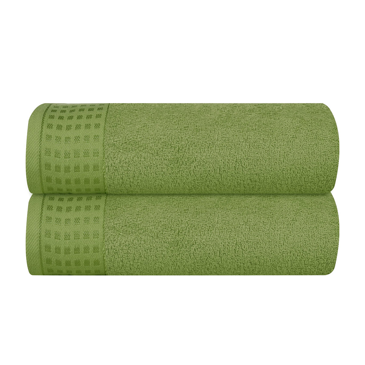 GLAMBURG 100% Cotton 2 Pack Oversized Bath Towel Set 28x55 Inches, Ultra Soft Highly Absorbant Compact Quickdry & Lightweight Large Bath Towels, Ideal for Gym Travel Camp Pool - Black